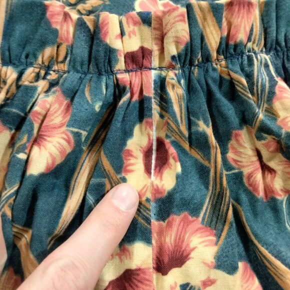 Vintage Princess Kaiulani Muumuu Hawaiian Maxi Dress Floral Victorian Ruffles 10 - Picture 5 of 9